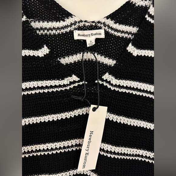 DON'T WORRY KNIT TANK TOP - BLACK SZ SM - Picture 2 of 3